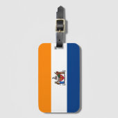 Étiquette À Bagage Drapeau d'Albany, New York (Devant Vertical)