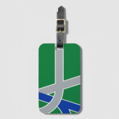 Étiquette À Bagage Drapeau d'Albany, Oregon (Devant Vertical)