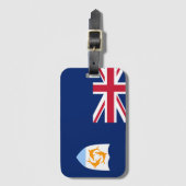 Étiquette À Bagage Drapeau d'Anguilla (Devant Vertical)