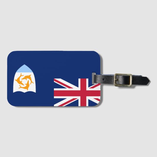 Étiquette À Bagage Drapeau d'Anguilla (Devant Horizontal)