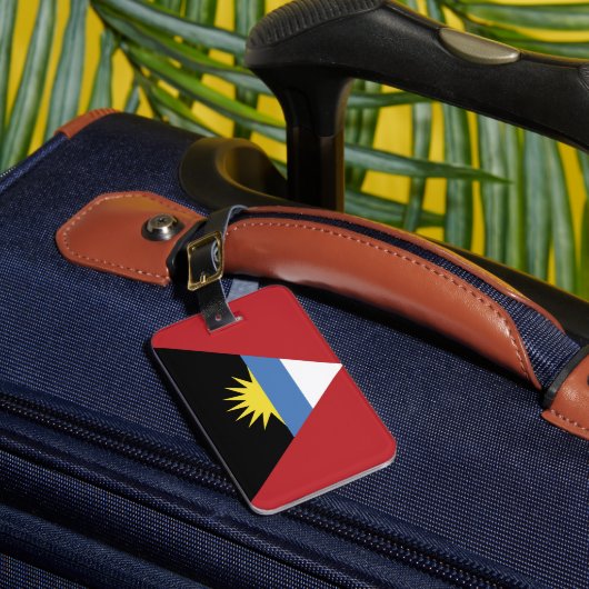 Étiquette À Bagage Drapeau d'Antigua-et-Barbuda (Insitu Rectoal 1)