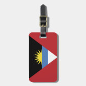 Étiquette À Bagage Drapeau d'Antigua-et-Barbuda (Devant Vertical)