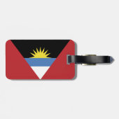 Étiquette À Bagage Drapeau d'Antigua-et-Barbuda (Dos horizontal)