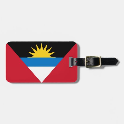 Étiquette À Bagage Drapeau d'Antigua-et-Barbuda (Devant horizontal)