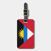 Étiquette À Bagage Drapeau d'Antigua-et-Barbuda (Devant Vertical)