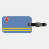 Étiquette À Bagage Drapeau d'Aruba (Dos horizontal)