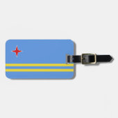 Étiquette À Bagage Drapeau d'Aruba (Devant horizontal)