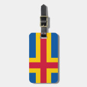 Étiquette À Bagage Drapeau de Åland (Devant Vertical)