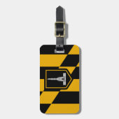 Étiquette À Bagage Drapeau de Baltimore, Maryland (Devant Vertical)