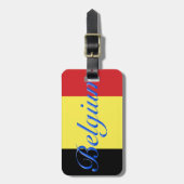 Étiquette À Bagage Drapeau de Belgique (Devant Vertical)