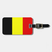 Étiquette À Bagage Drapeau de Belgique (Devant horizontal)