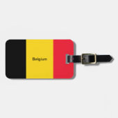 Étiquette À Bagage Drapeau de Belgique (Devant horizontal)