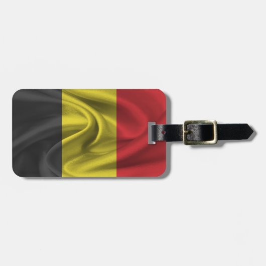 Étiquette À Bagage Drapeau De Belgique (Devant horizontal)