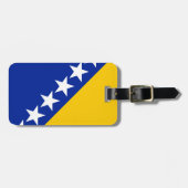 Étiquette À Bagage Drapeau de BiH (Devant horizontal)
