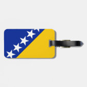 Étiquette À Bagage Drapeau de BiH (Dos horizontal)