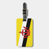Étiquette À Bagage Drapeau de Brunei Easy ID Personal (Devant Vertical)