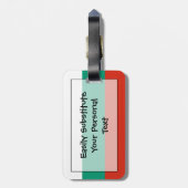 Étiquette À Bagage Drapeau de Bulgarie Easy ID Personal (Dos Vertical)