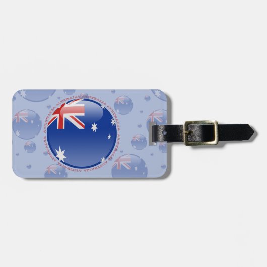 Étiquette À Bagage Drapeau de bulle de l'Australie (Devant horizontal)