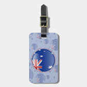 Étiquette À Bagage Drapeau de bulle de l'Australie (Devant Vertical)