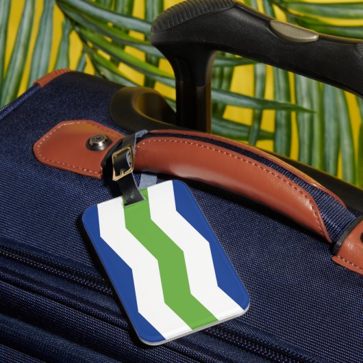 Étiquette À Bagage Drapeau de Burlington, Vermont (Insitu Rectoal 1)