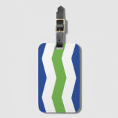 Étiquette À Bagage Drapeau de Burlington, Vermont (Devant Vertical)