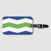 Étiquette À Bagage Drapeau de Burlington, Vermont (Devant Horizontal)