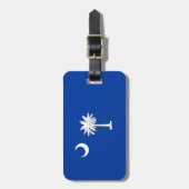 ÉTIQUETTE À BAGAGE DRAPEAU DE CAROLINA SUD (Devant Vertical)