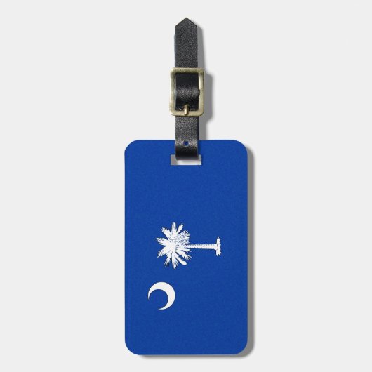 ÉTIQUETTE À BAGAGE DRAPEAU DE CAROLINA SUD (Devant Vertical)