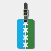 Étiquette À Bagage Drapeau de Cedar Park, Texas (Devant Vertical)