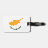 Étiquette À Bagage Drapeau de Chypre (Dos horizontal)