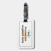 Étiquette À Bagage Drapeau de Chypre Easy ID Personal (Dos Vertical)