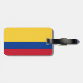 Étiquette À Bagage Drapeau de Colombie (Dos horizontal)