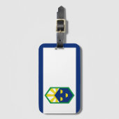 Étiquette À Bagage Drapeau de Colorado Springs, Colorado (Devant Vertical)