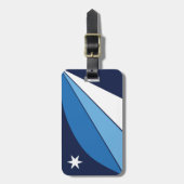 Étiquette À Bagage Drapeau de Columbia, Caroline du Sud (Devant Vertical)