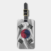 Étiquette À Bagage Drapeau De Corée Du Sud (Devant Vertical)