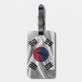 Étiquette À Bagage Drapeau De Corée Du Sud (Dos Vertical)