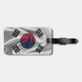 Étiquette À Bagage Drapeau De Corée Du Sud (Dos horizontal)