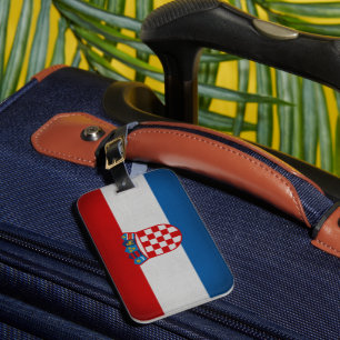 Étiquette À Bagage Drapeau de Croatie