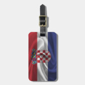 Étiquette À Bagage Drapeau De Croatie (Devant Vertical)