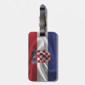 Étiquette À Bagage Drapeau De Croatie (Dos Vertical)