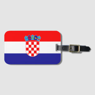 Étiquette À Bagage Drapeau de Croatie
