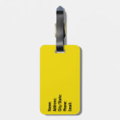 Étiquette À Bagage Drapeau de crotale de Gadsden : Guerre révolutionn (Dos Vertical)