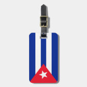Étiquette À Bagage drapeau de Cuba (Devant Vertical)