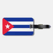 Étiquette À Bagage drapeau de Cuba (Dos horizontal)