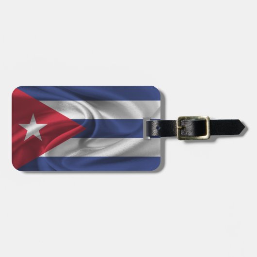 Étiquette À Bagage Drapeau De Cuba (Devant horizontal)