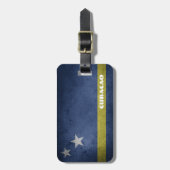 Étiquette À Bagage Drapeau de Curaçao (Devant Vertical)