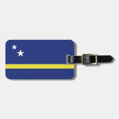 Étiquette À Bagage Drapeau de Curaçao (Devant horizontal)