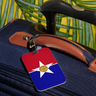 Étiquette À Bagage Drapeau de Dallas, Texas