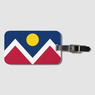 Étiquette À Bagage Drapeau de Denver, Colorado