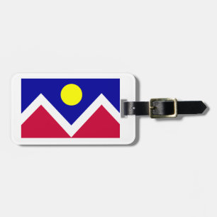 Étiquette À Bagage Drapeau de Denver le Colorado